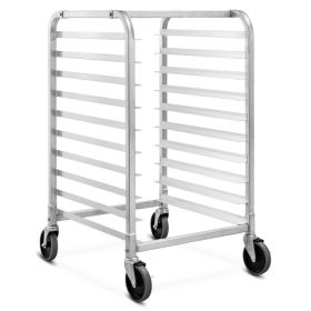 10 Sheets Aluminum Rolling Bakery Pan Rack