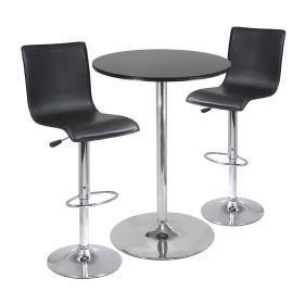 Spectrum; 3pc Pub Table Set; 28" Round Table with 2 L-Shape Airlift Stools