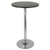 Spectrum Pub Table 24" Round; Black with Chrome