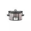 7qt Cook & Carry Programmable Easy-Clean Slow Cooker - Stainless Steel