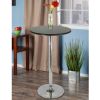 Spectrum Pub Table 24" Round; Black with Chrome