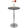 Spectrum Pub Table 24" Round; Black with Chrome