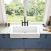 White Farmhouse Sink Deep Apron Sink Undermount Farmhouse Kitchen Sink Single Farm Sink