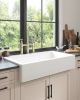 White Farmhouse Sink Deep Apron Sink Undermount Farmhouse Kitchen Sink Single Farm Sink