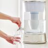 40 Cup Glass Water Pitcher with Ready-Pour + Free Water Quality Meter