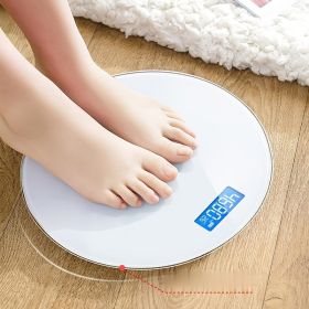 1pc Home Charging Electronic Scale Intelligent Weighing Scale Increases Precision Round Scale Body Scale Health Weight Loss Meter (Color: Pink)