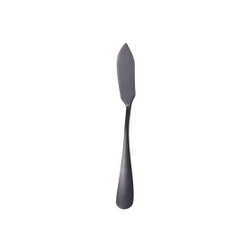 1pc Stainless Steel Cake Scraper Baking Tool (Color: Black)