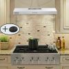 Stainless Steel Under Cabinet Range Hood Vent Cooking 230 CFM Kitchen 3 Speed cooker hood