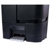 Dual Plastic Trash and Recycle Bin with Slow Close Lid, Black, 11 gal