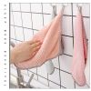 4pcs Thickened Dish Towel; Hanging Hand Towels; Kitchen Rag With Hanging Loop; Bathroom Hand Towels