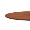 42"Modern Round Dining Table with Printed OAK Color Grain Table Top; Metal Base Dining Table;  End Table Leisure Coffee Table