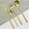 Desserts Soup Coffee Use 16pcs Table Decor Cutlery Sets